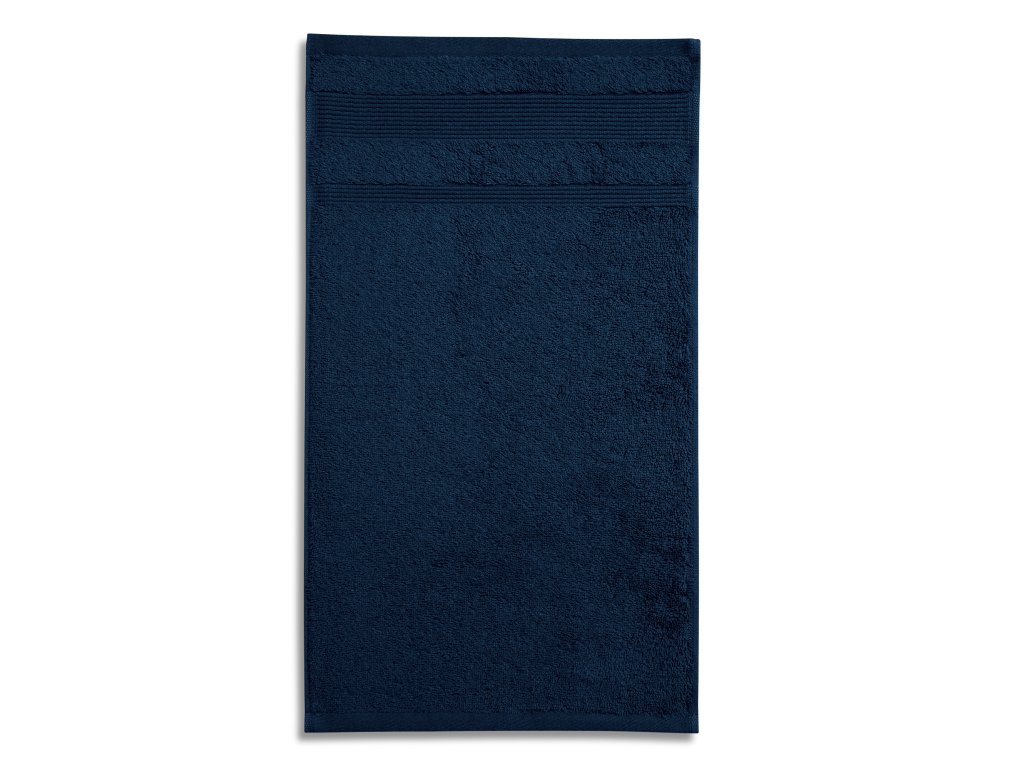 MALFINI Malý uterák organic Farba: Tmavomodrá, Zvolte veľkosť: 30 x 50 cm