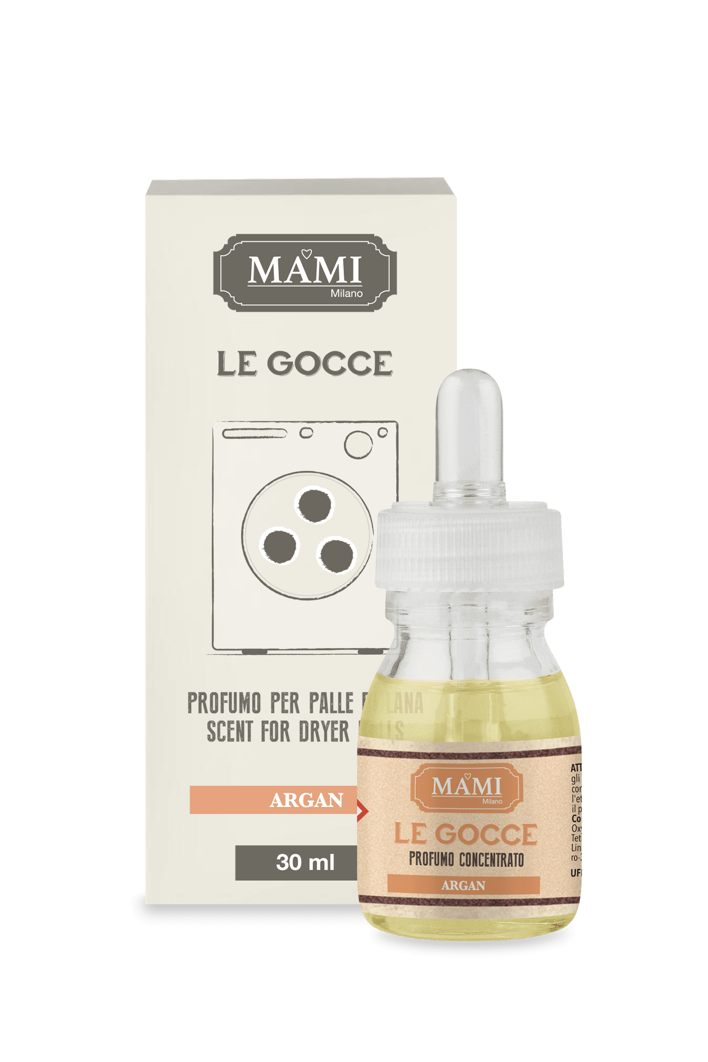 MAMI MILANO Vonné kvapky na vlnené loptičky do sušičky Argan - Argán