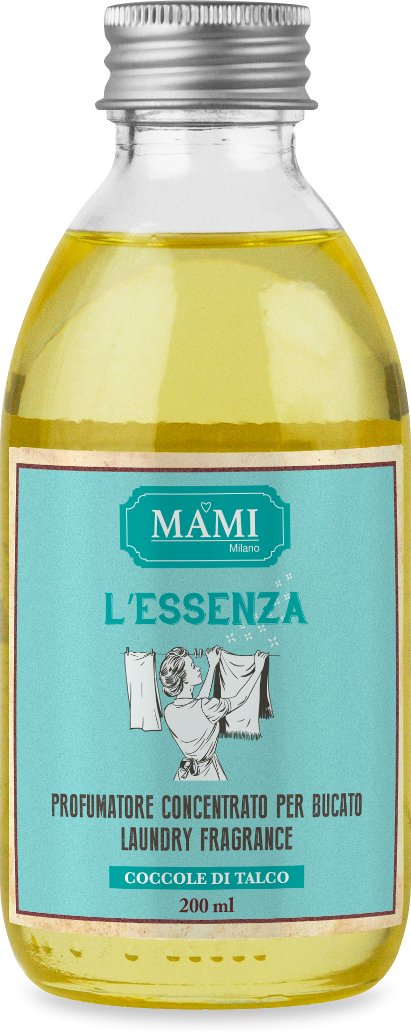 MAMI MILANO Olejový parfém do prania Coccole di Talco - Mastencové Objatie Varianta: 200ml