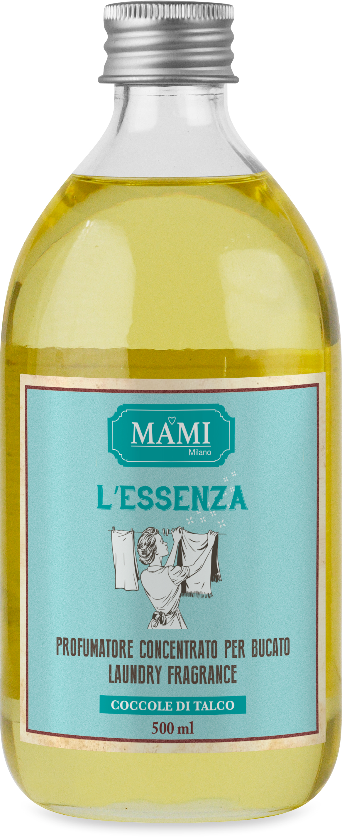 MAMI MILANO Olejový parfém do prania Coccole di Talco - Mastencové Objatie Varianta: 500ml