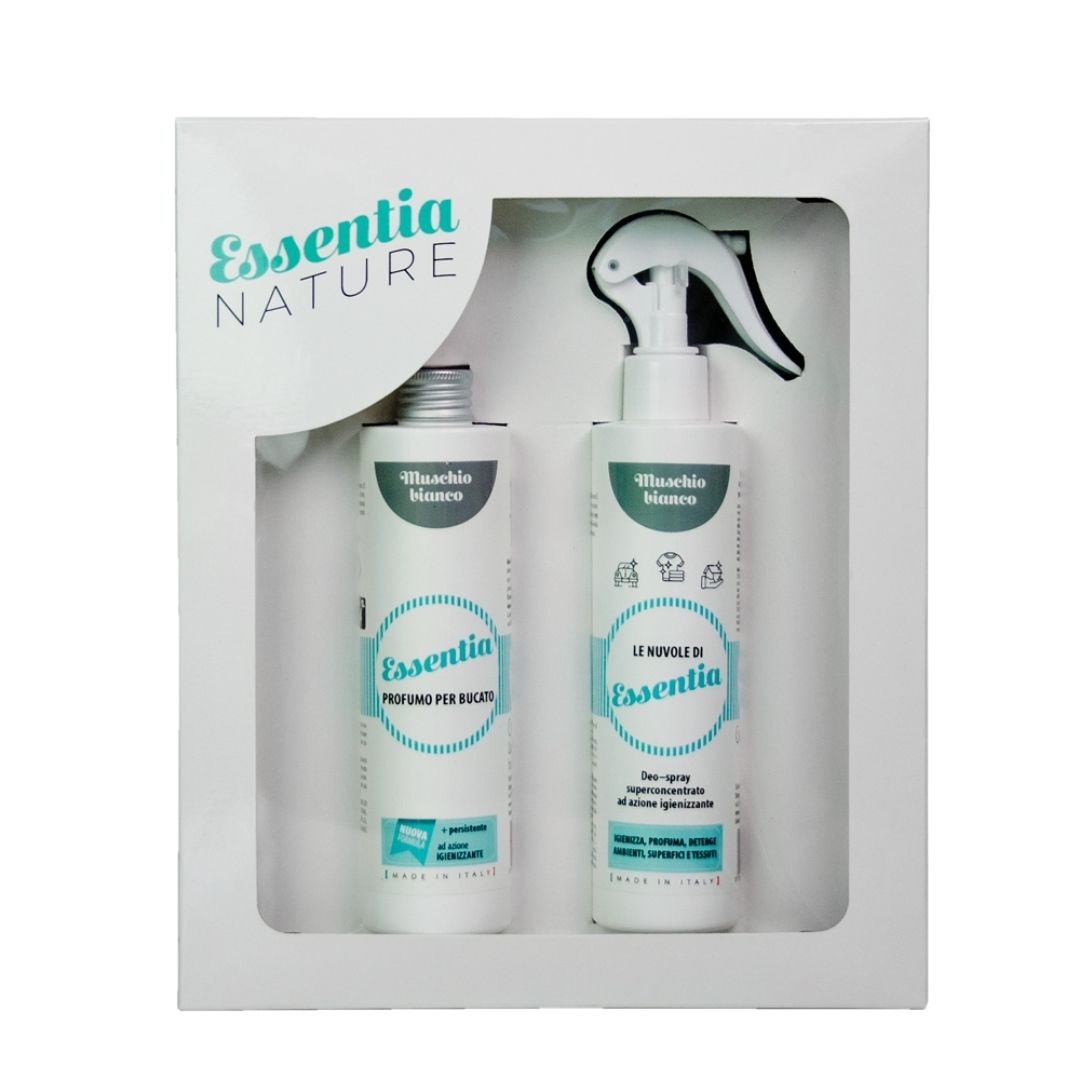 Essentia Sada 2 x 250 ml - Parfém na pranie + Uni Sprej Cloud WHITE MUSK
