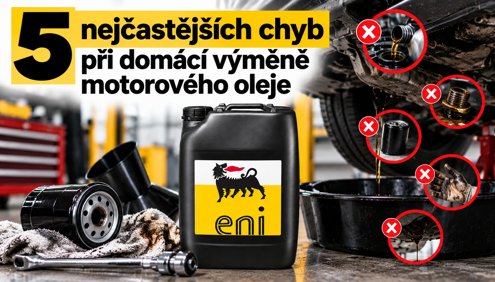 5 nejčastějších chyb při domácí výměně motorového oleje