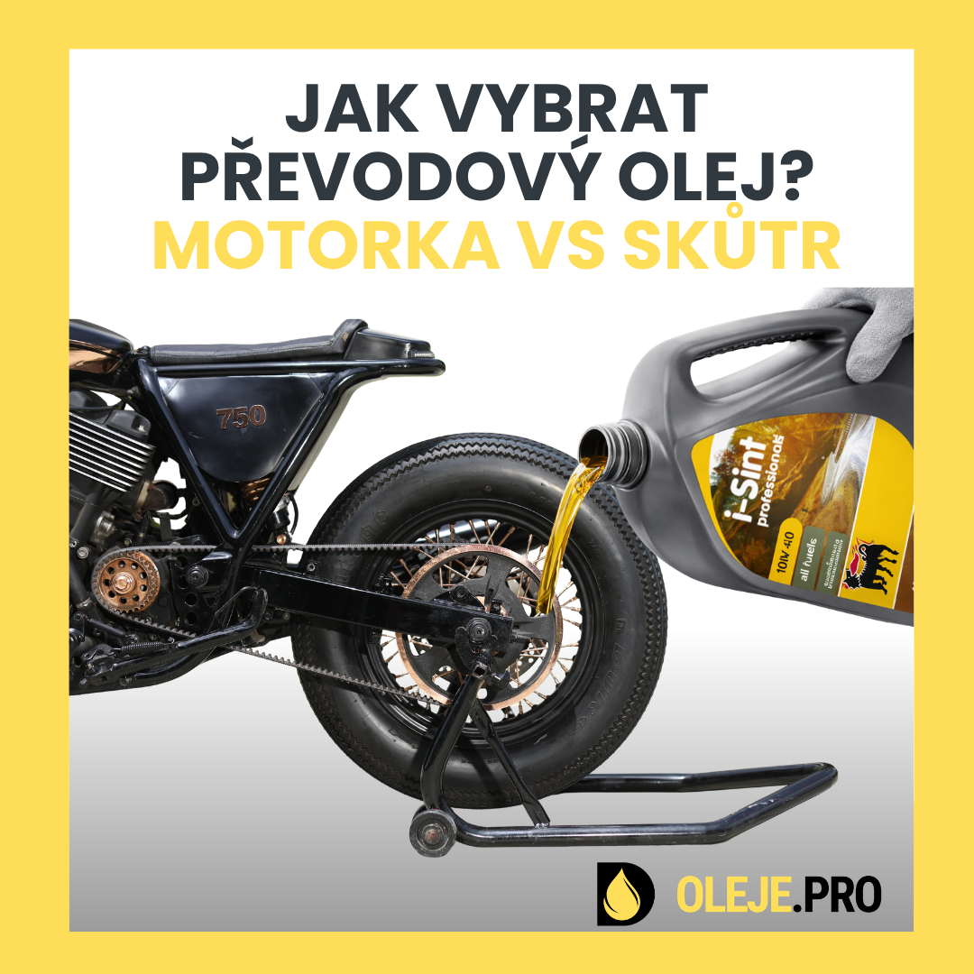Jak vybrat převodový olej do motorky nebo skútru