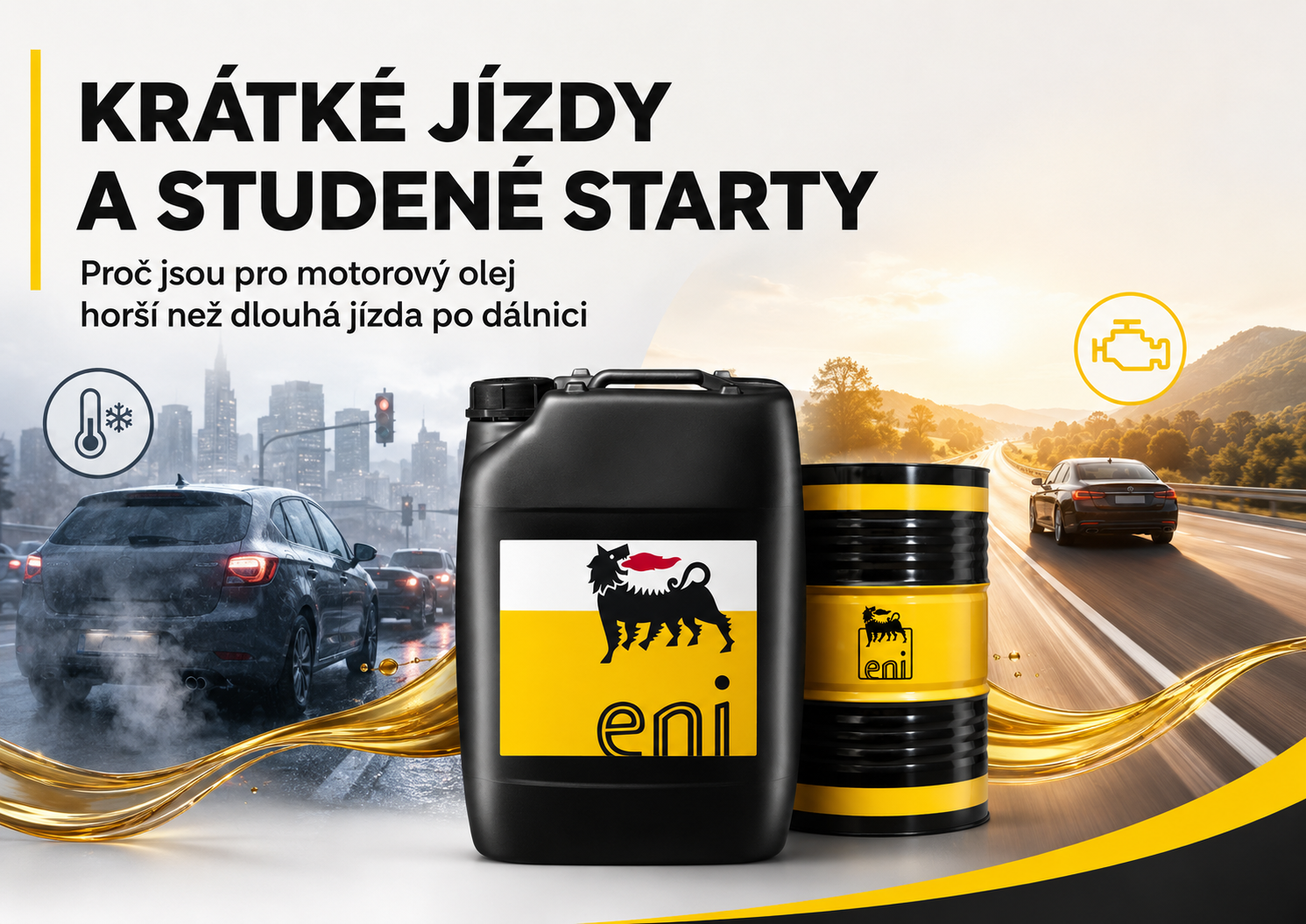 Krátké jízdy a studené starty: proč ničí motorový olej