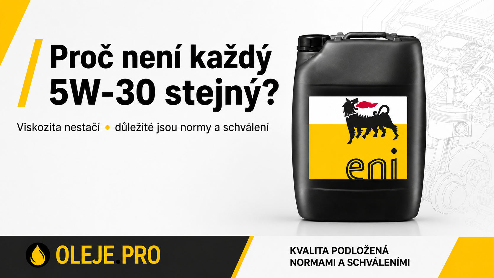 Proč není každý olej 5W-30 stejný: viskozita nestačí