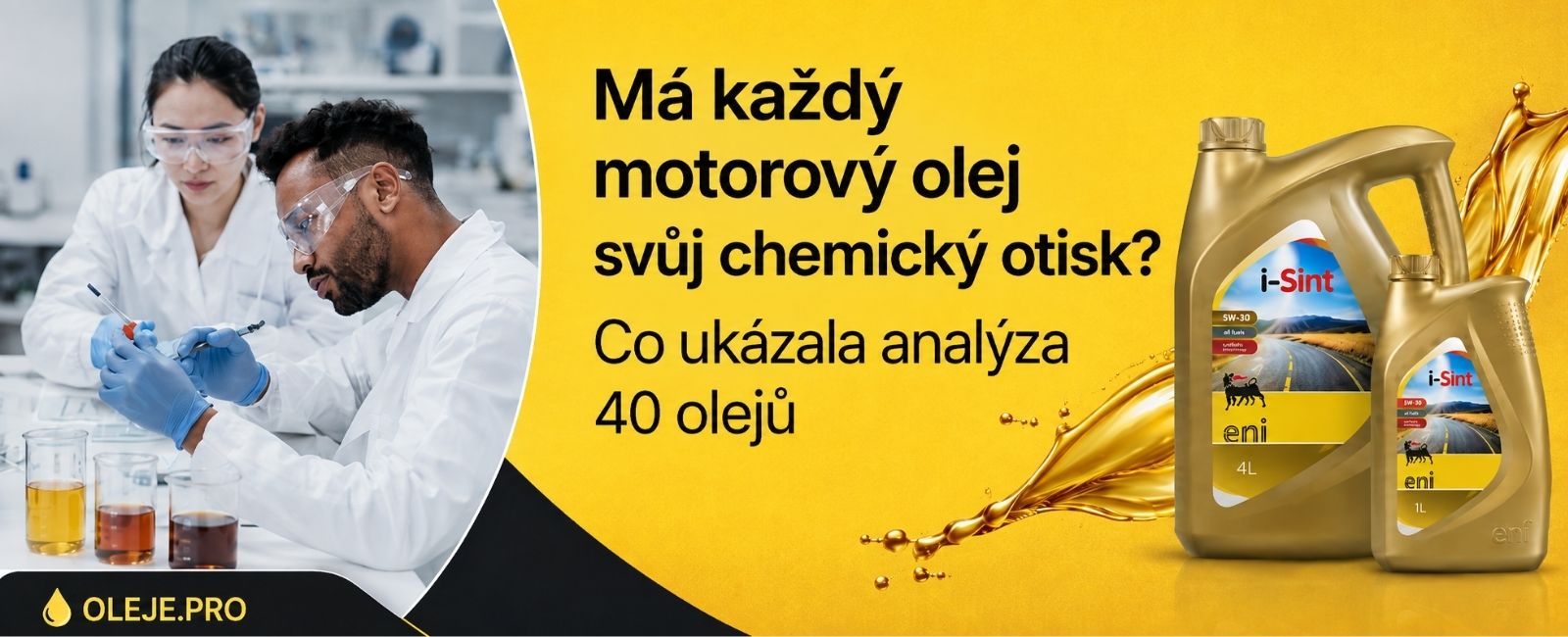 Má každý motorový olej svůj chemický otisk? Co ukázala analýza 40 olejů