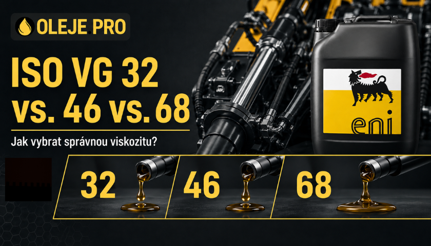 Hydraulický olej ISO VG 32 vs. 46 vs. 68: jak vybrat správnou viskozitu?