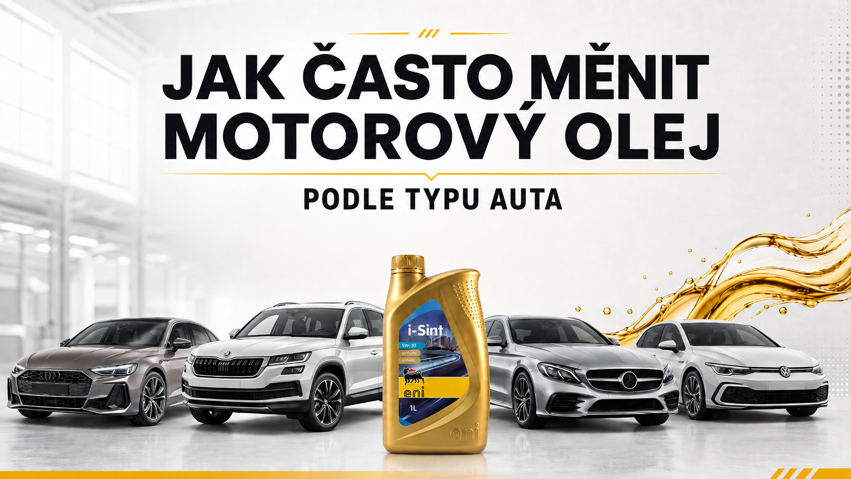 Jak často měnit motorový olej podle typu auta? Škoda, VW, Audi, BMW a Mercedes a další