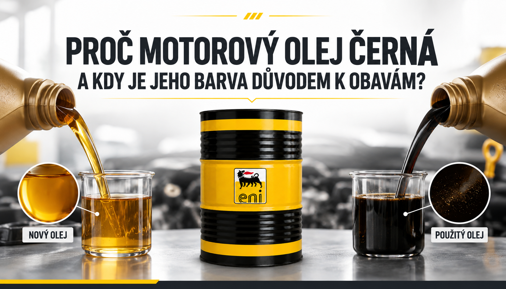Proč motorový olej černá a kdy je jeho barva důvodem k obavám?