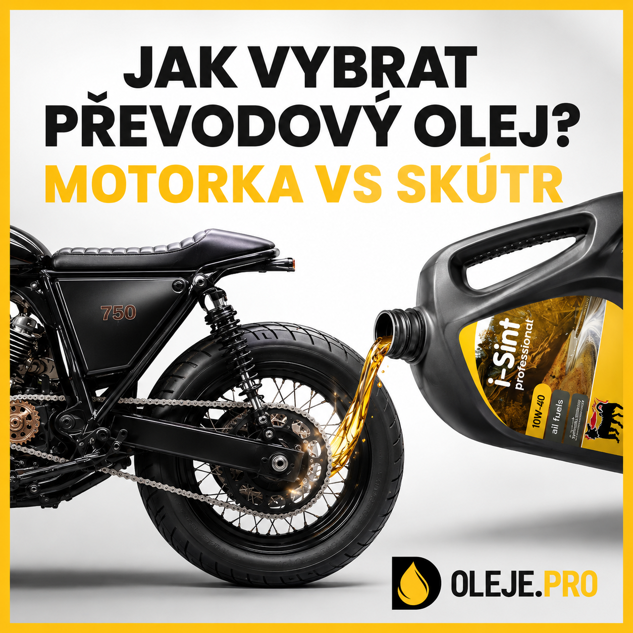 Jak vybrat převodový olej do motorky nebo skútru