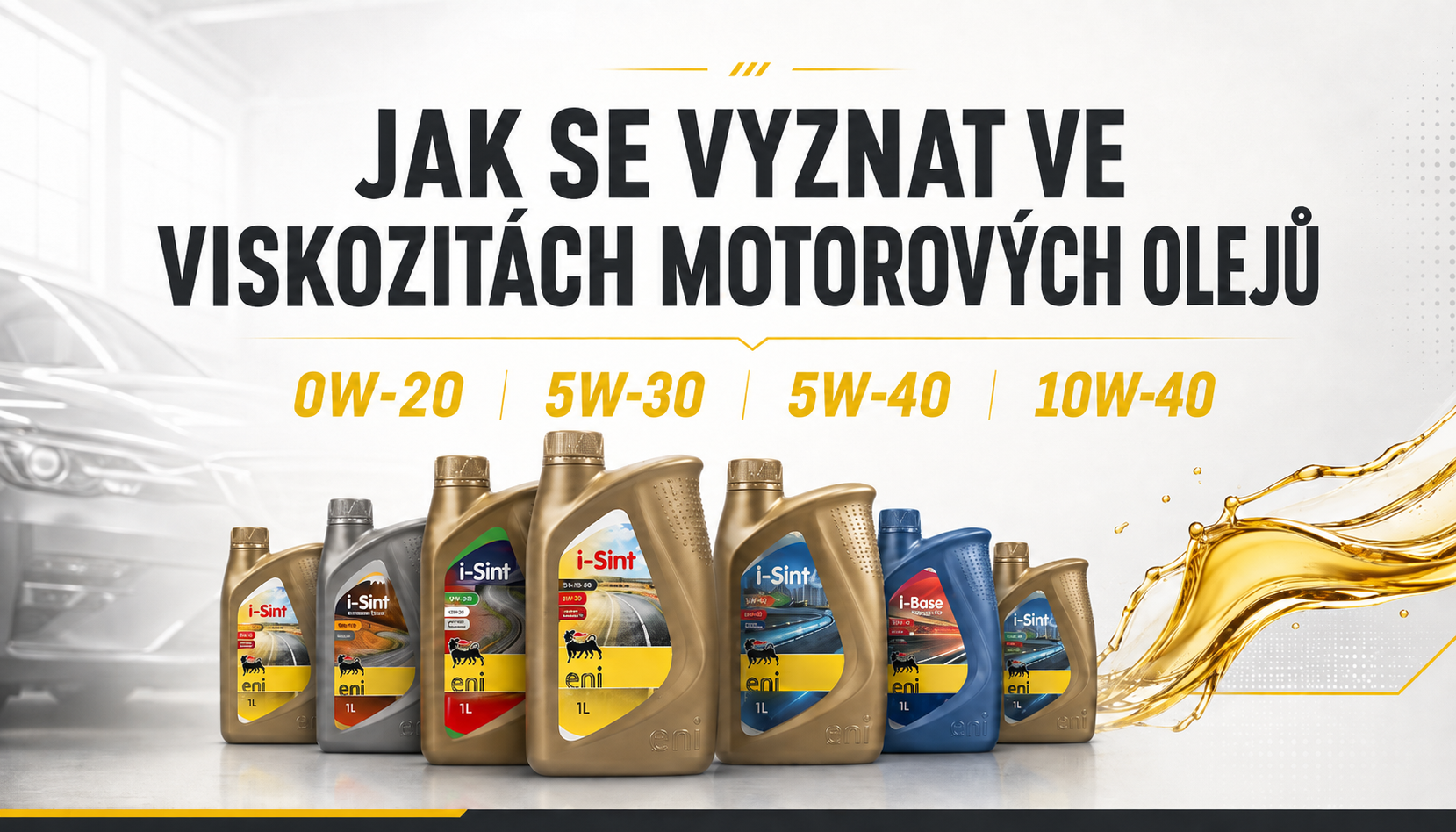 Jak se vyznat ve viskozitách motorových olejů: 0W-20, 5W-30, 5W-40, 10W-40