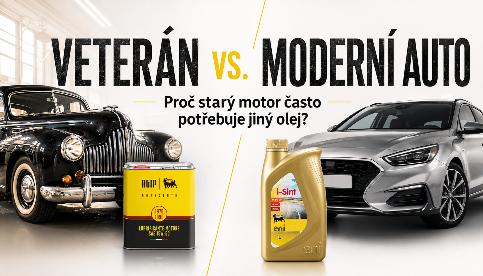 Motorový olej do veterána vs. moderního auta: proč starý motor často potřebuje jiný olej?