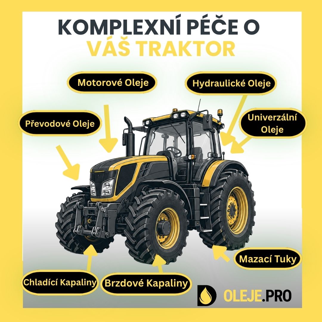 7 kapalin a maziv, které se vyplatí hlídat u traktoru