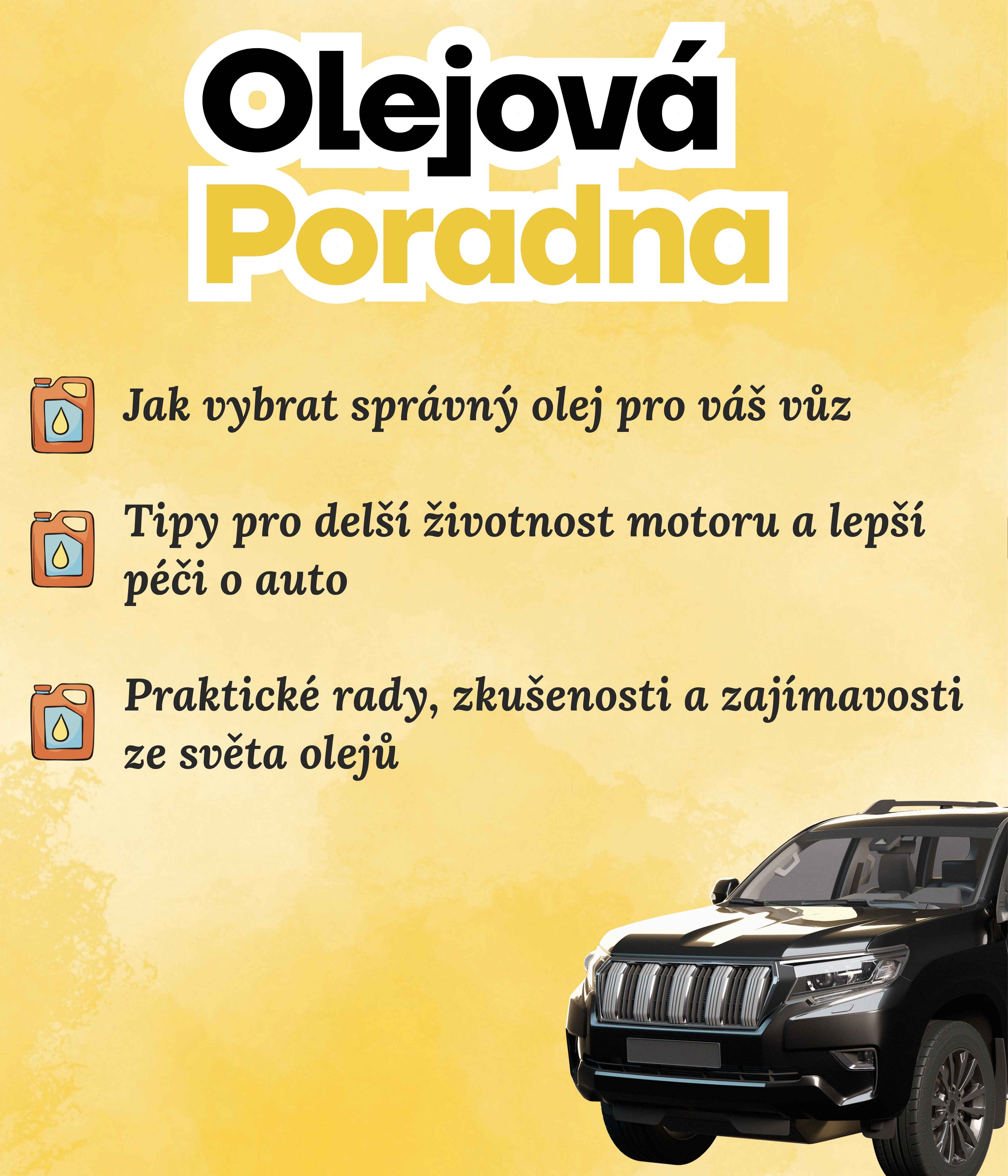Poradna výběru olejů a servisu auta