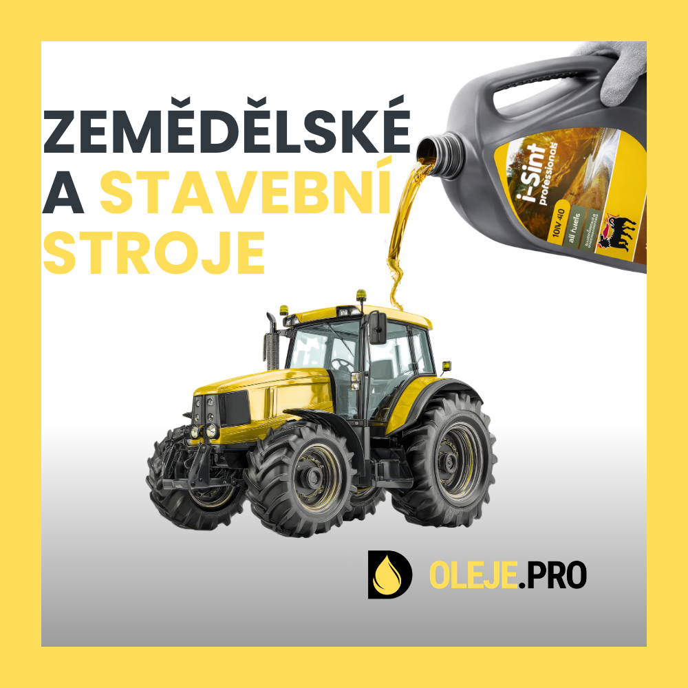 Oleje do zemědelských a stavebních strojů