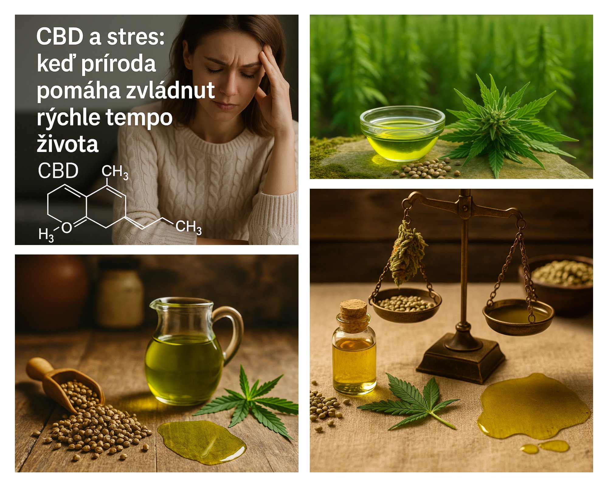 CBD a stres: keď príroda pomáha zvládnuť rýchle tempo života