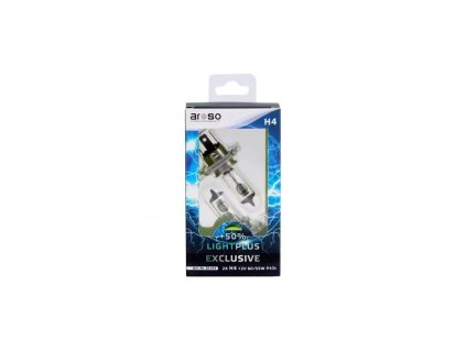 Aroso žiarovka XENON +50% MEHR LICHT - 2xH4 12V 60/55W P43t LIGHT PLUS +50%