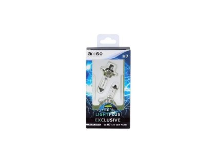 Aroso žiarovka XENON +50% MEHR LICHT - 2xH7 12V 55W PX26d LIGHT PLUS +50%