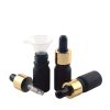 Skleněná lahvička s pipetou 10 ml - černá matná