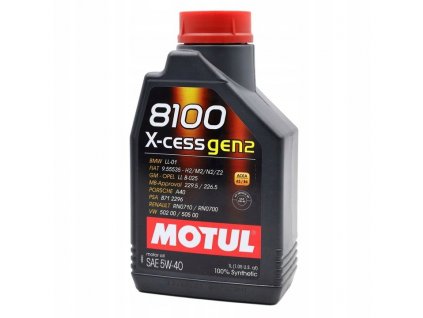 MOTUL 8100 X clean gen2 5W 40 1L
