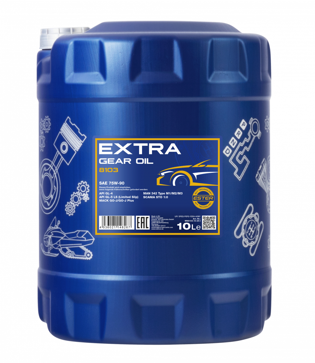 MANNOL EXTRA Gear Oil 75W-90 10L