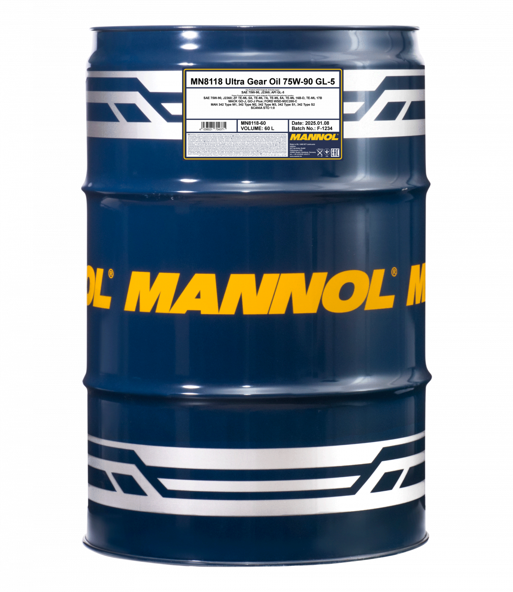 Mannol Ultra Gear Oil 75W-90 60L