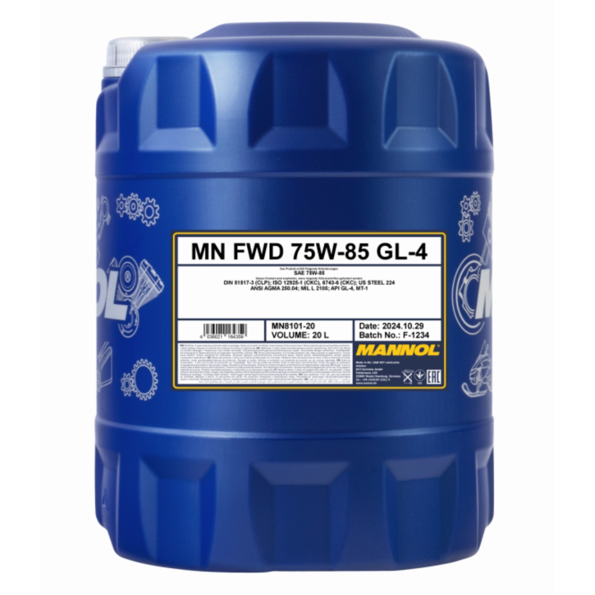 MANNOL FWD GEAR OIL 75W-85 20L