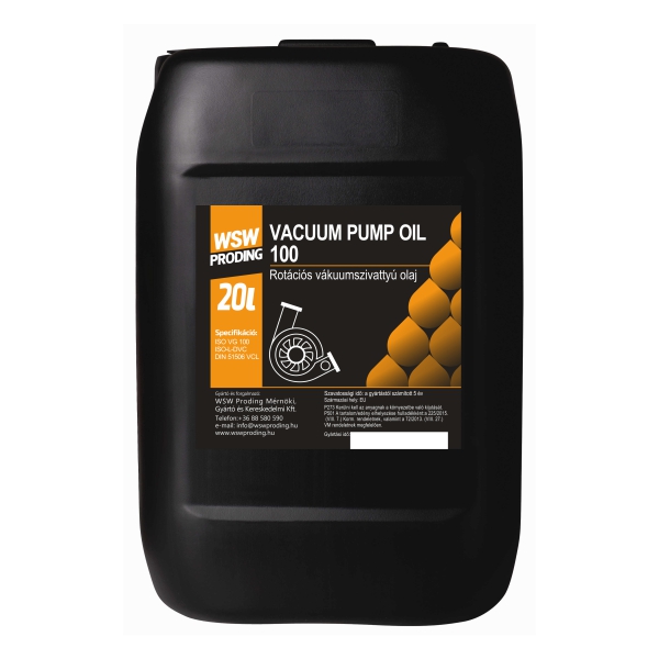 WSW VACUUM PUMP OIL 100 20 L
