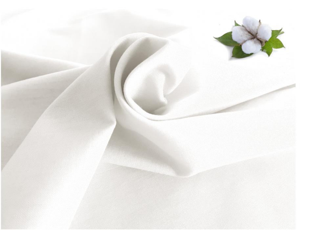 NOVINKA-Plátno v gramáží 180g/m2, 150cm bílá