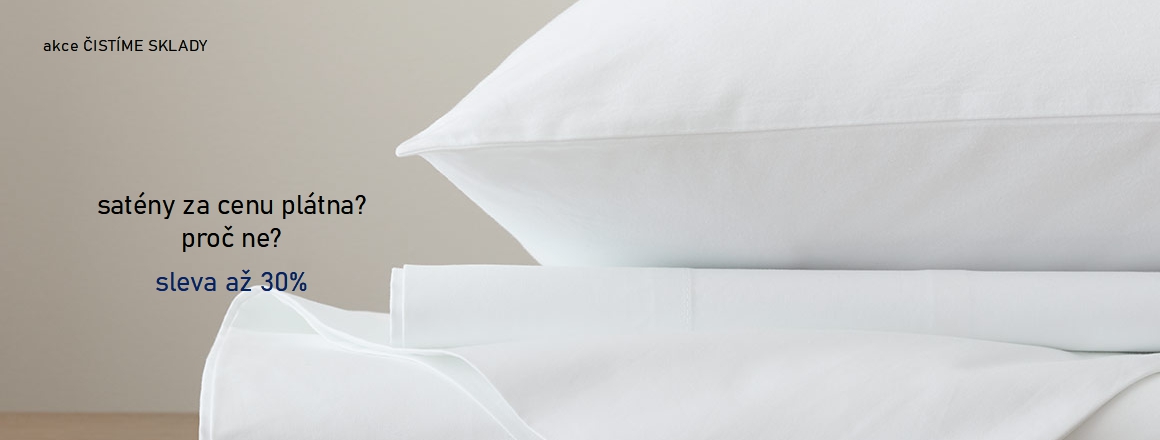 Satény se slevou až 30%