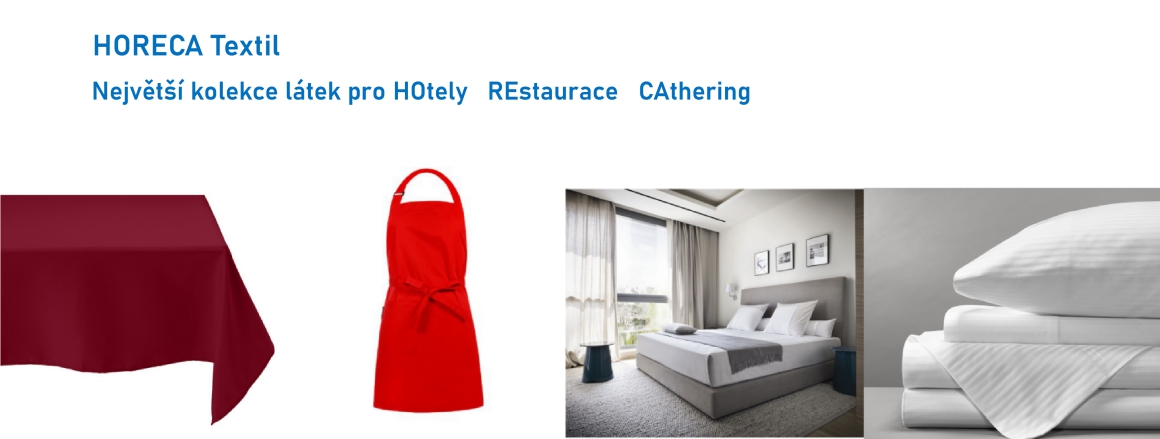 Největší sortiment tkanin pro hotely a restaurace