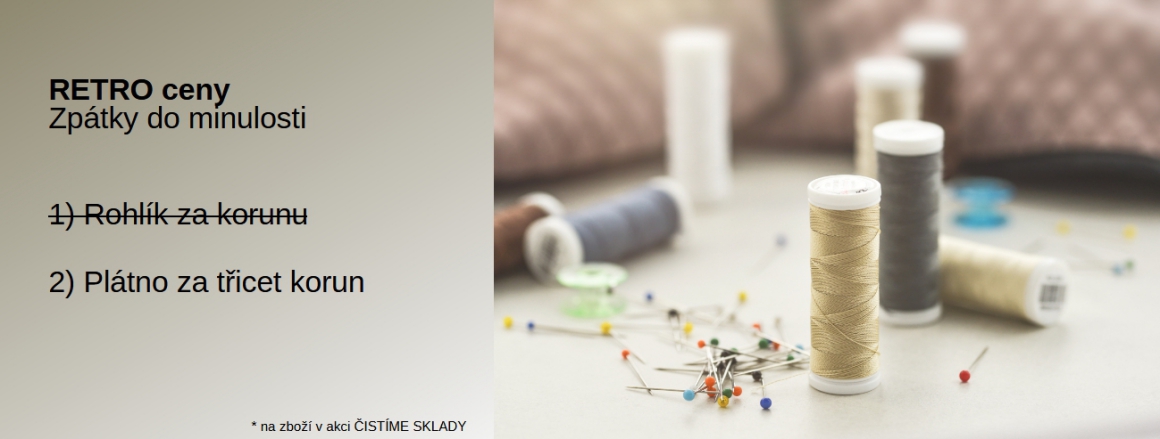 Retro ceny plátno za 30kč