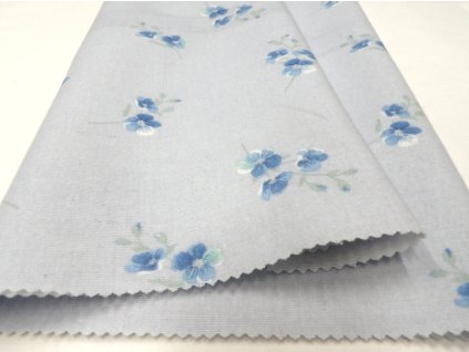 FLANEL 150 (20373-4 modrá pomněnka) 150cm (množství od od 4 metrů na míru (SLEVA 14% pří odvíjení nad 15m))