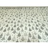 DOMESTINO 120/ 22042-2 Vánoční stromky šedé na bílé - 160cm / METRÁŽ NA MÍRU