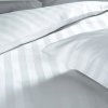 SATEEN 150/100 BÍLÁ, 8mm hotelový pruh 285cm (množství od od 4 metrů na míru (SLEVA 14% pří odvíjení nad 15m))