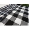 FLANEL 165 (K4 kostky malé černo-bílé) 160cm (množství od od 4 metrů na míru (SLEVA 14% pří odvíjení nad 15m))