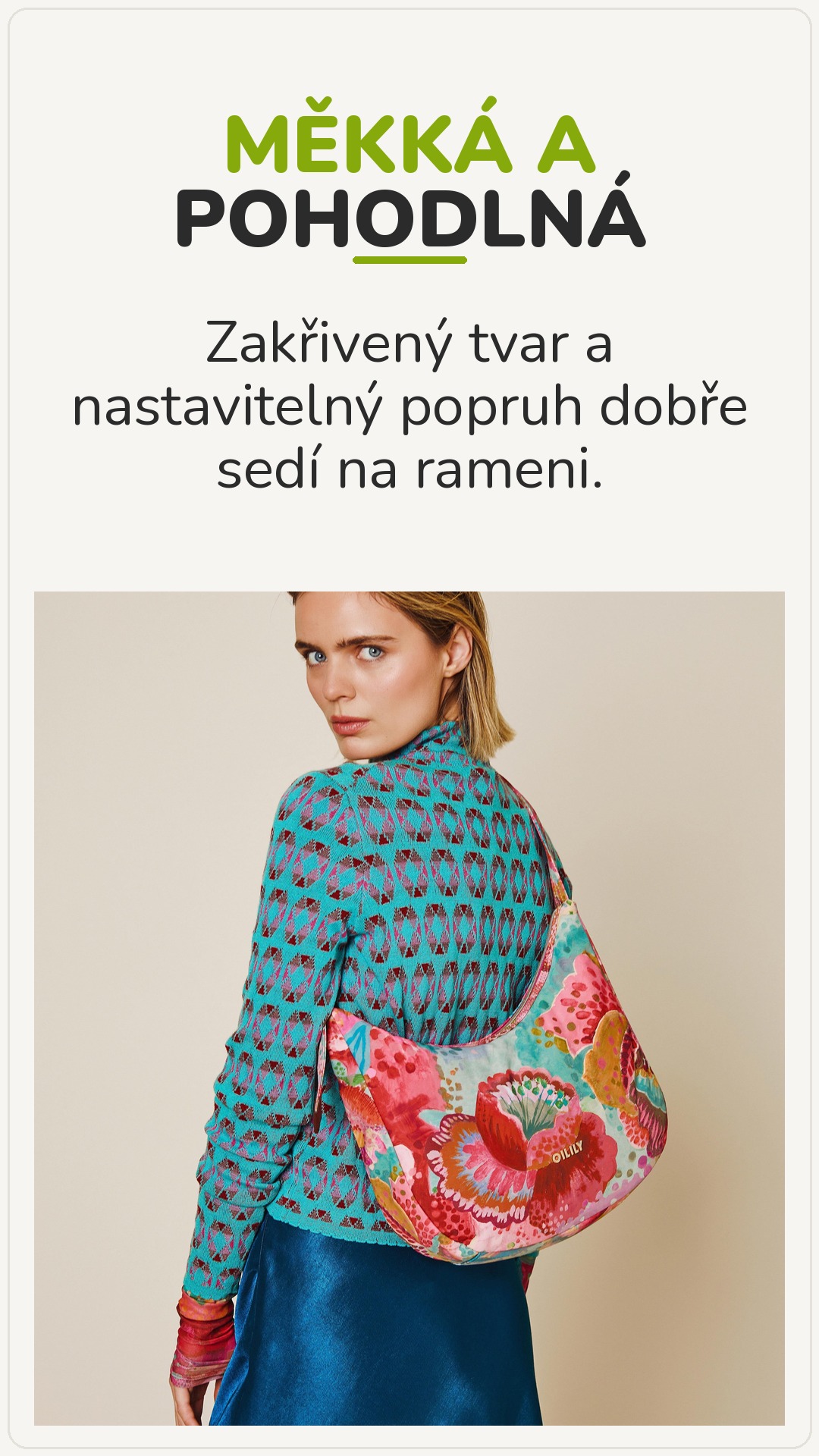Kabelka Oilily Hamel Pointilly s nastavitelným ramenním popruhem