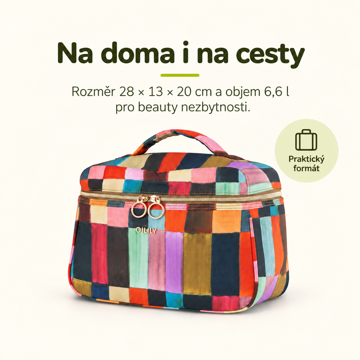 Vodoodpudivý kosmetický kufřík OILILY Cocos Beauty Case Orilla