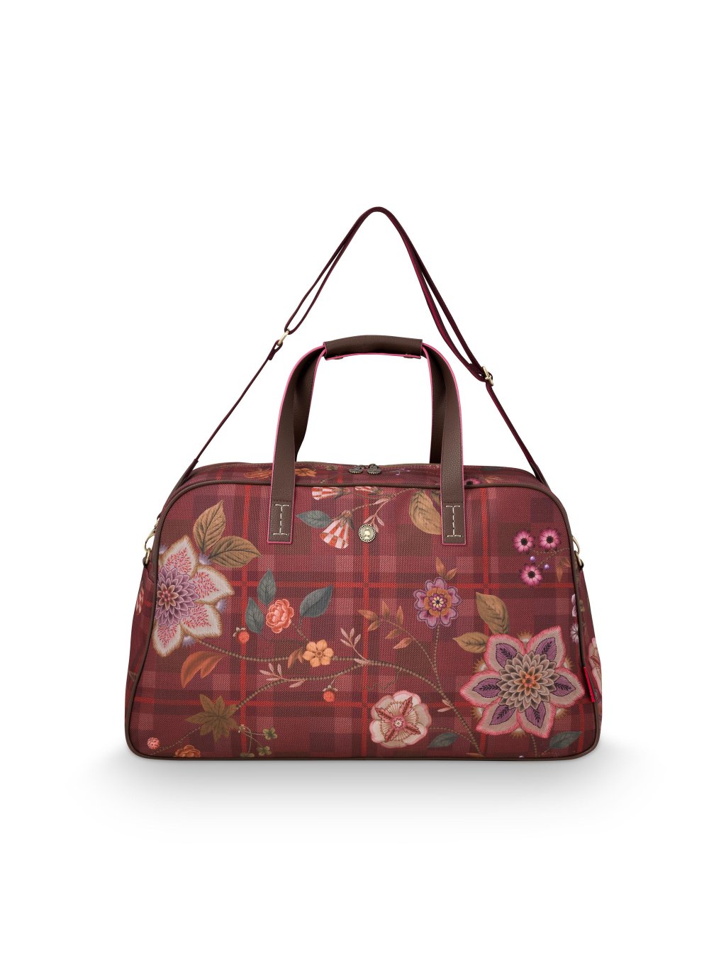 Taška víkendová střední Tovy Flores Felices červená 57 x 22 x 37cm