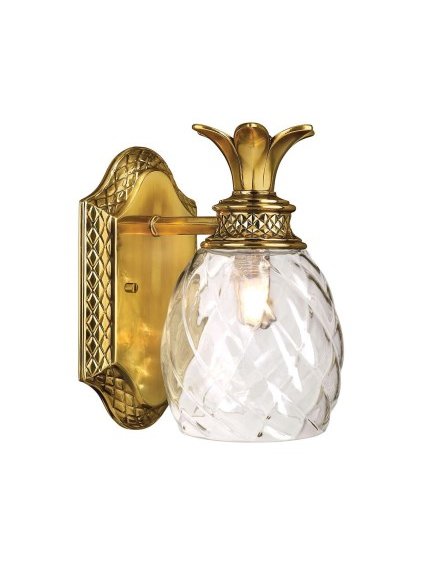 Elegantní nástěnné svítidlo Hinkley ve tvaru ananasu - mosaz
