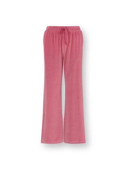 Britta dlouhé kalhoty Velvet růžová