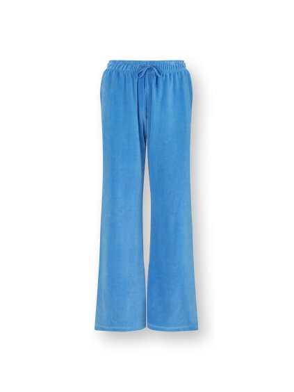 Britta dlouhé kalhoty Velvet modrá