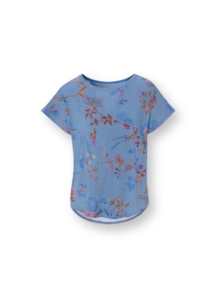 Tatum triko krátký rukáv Bodhi Flower modrá