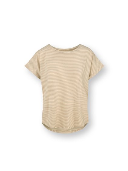 Tatum triko krátký rukáv Little Sumo Stripe béžová