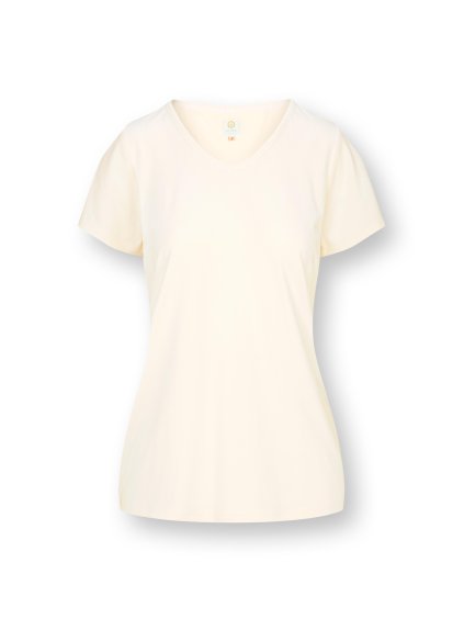 Toy top Solid krátký rukáv tlumená bílá