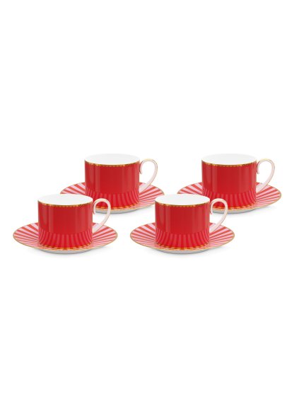 1393 1 sada 4 espresso salky podsalky love birds red 125ml