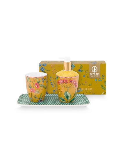 1726 1 sada 3 koupelnove doplnky petites fleurs