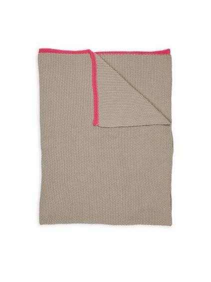 bonsoir knitted throw khaki pip studio 130x170