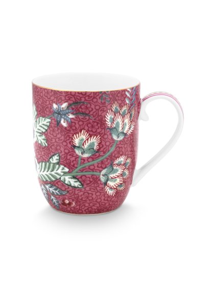 2845 hrnek maly flower festival tmave ruzova 145ml
