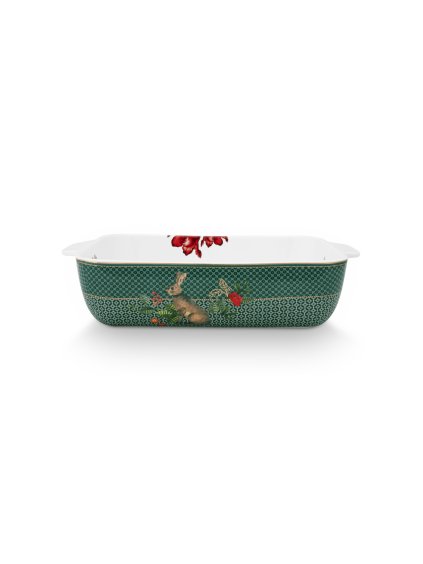 3046 zapekaci miska winter wonderland zelena 27 5 x 18 5cm